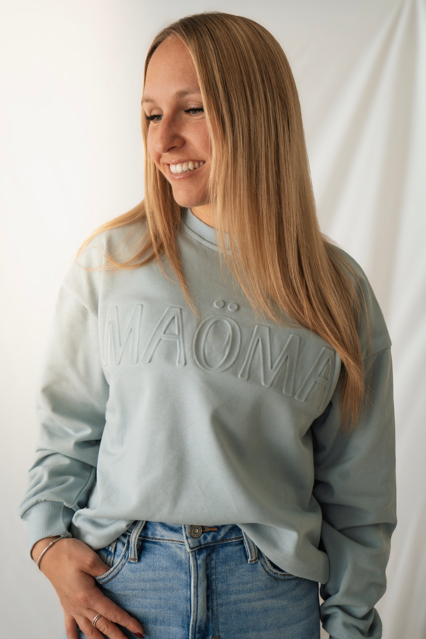 Crewneck terry pour femme MAÖMA - Storm