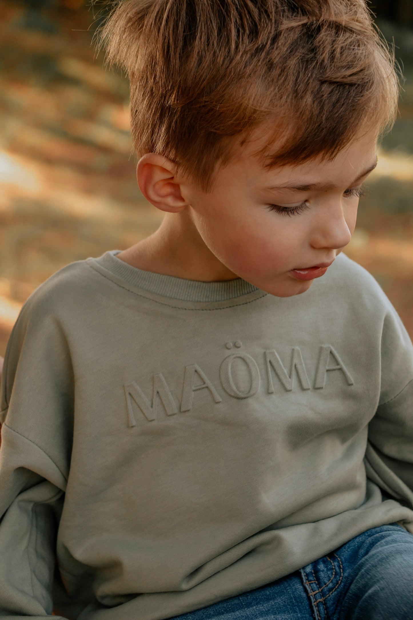Crewneck terry pour enfant MAÖMA - Sauge