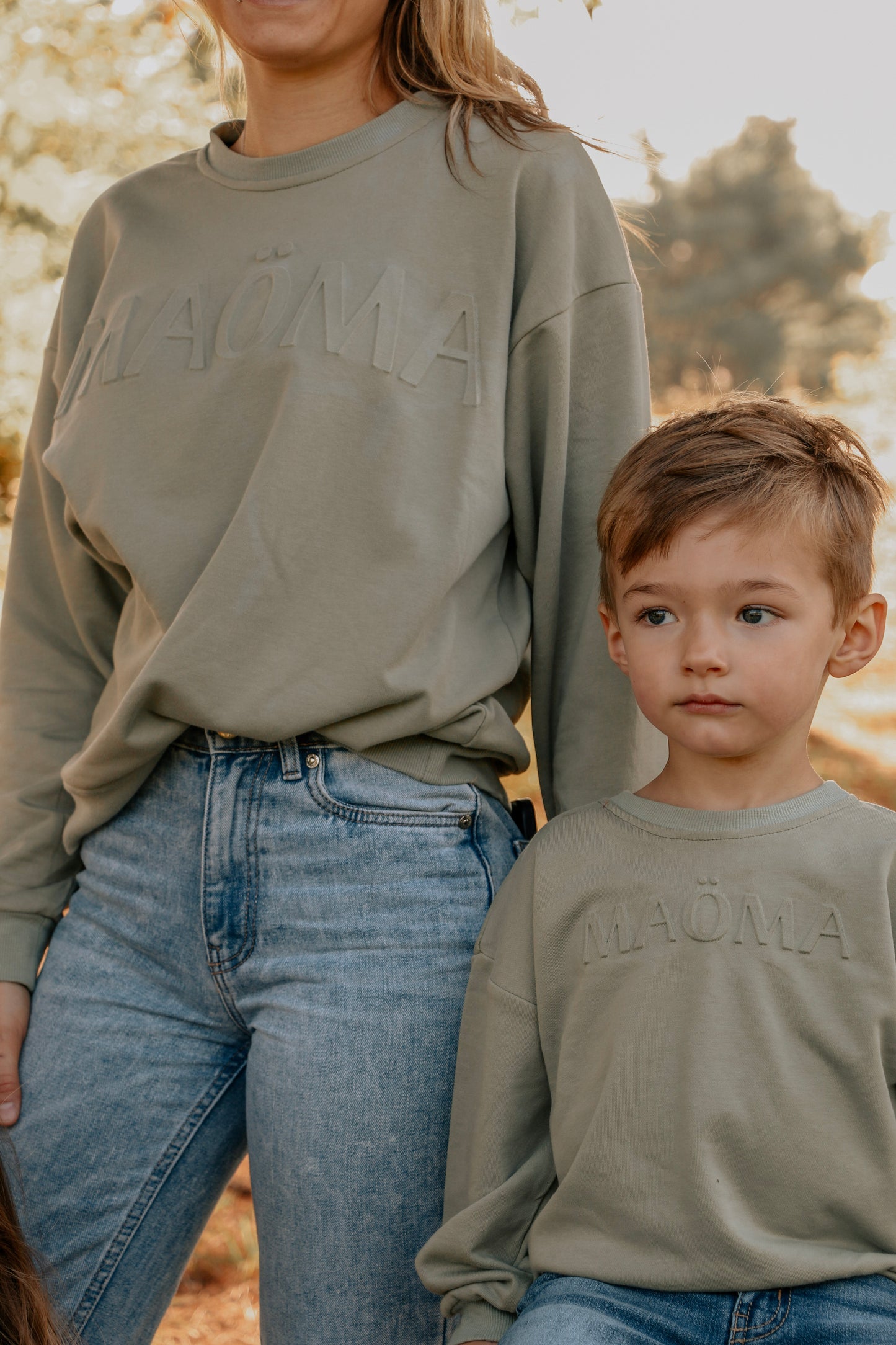 Crewneck terry pour enfant MAÖMA - Sauge