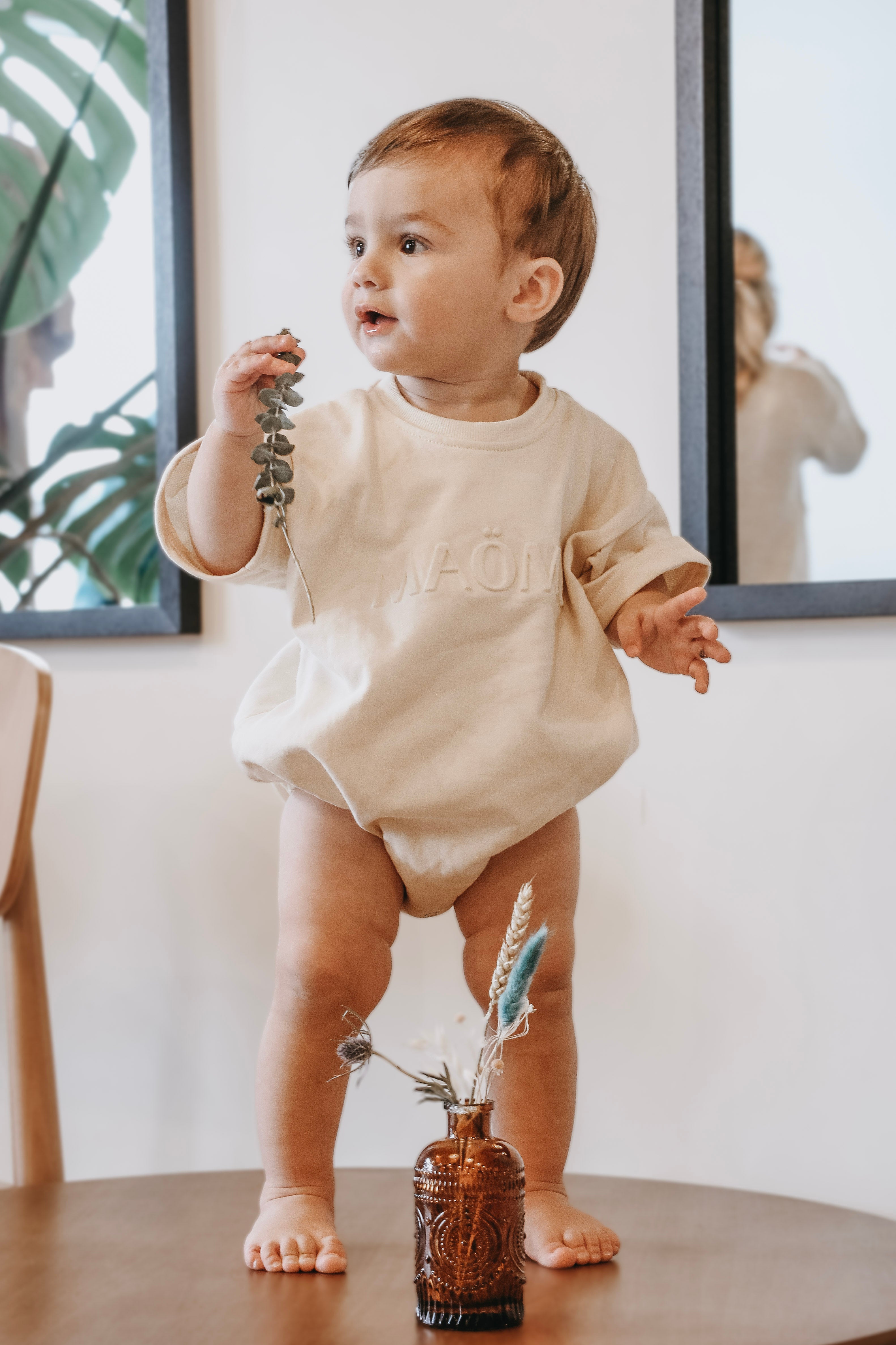 Essentials X Sofia Grainge Barboteuse Manches Courtes Col Peter Pan Bébé Fille - Lot De 2, 100% Coton Doux