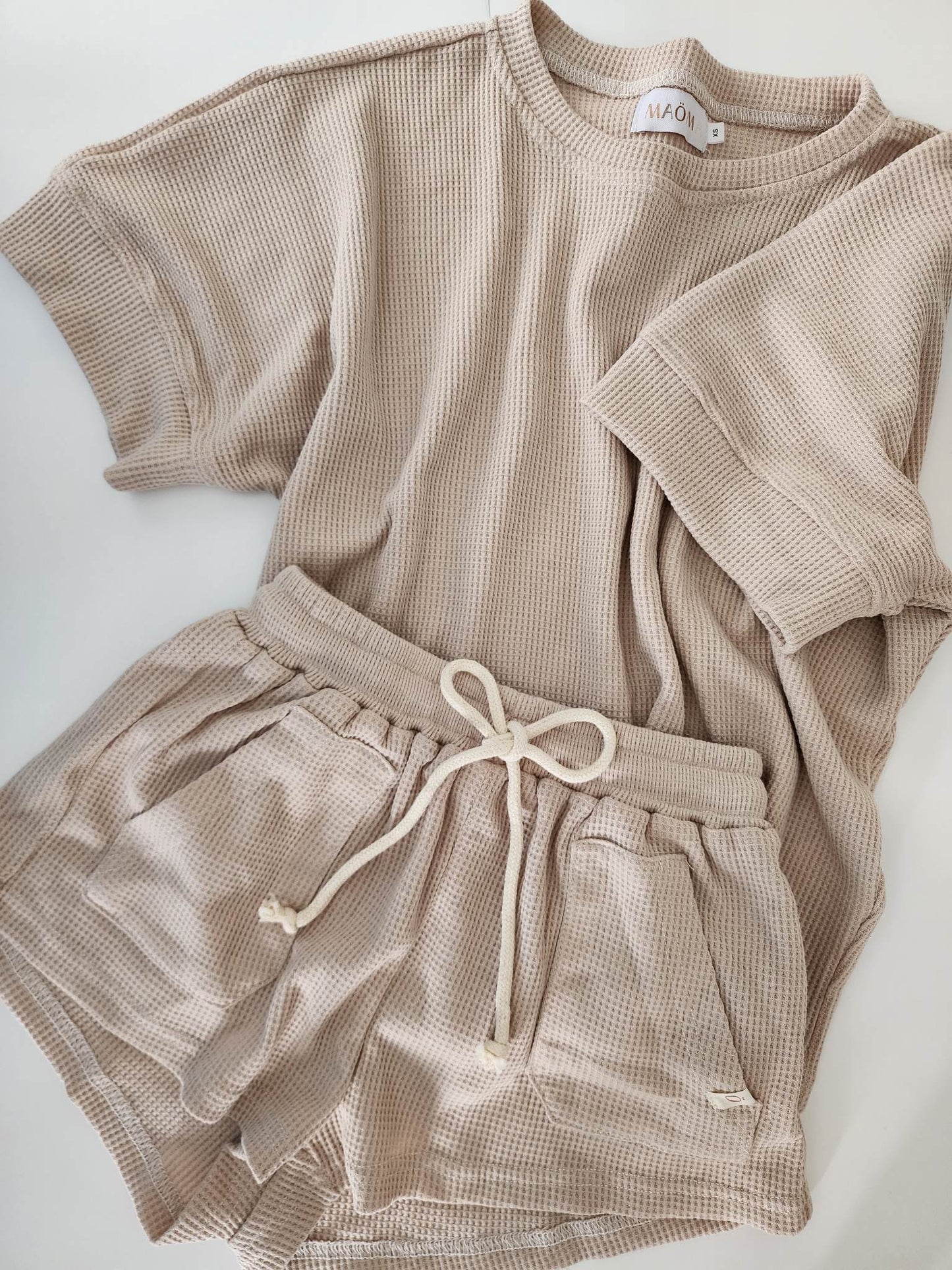 Ensemble gaufré à 2 pièces pour femme