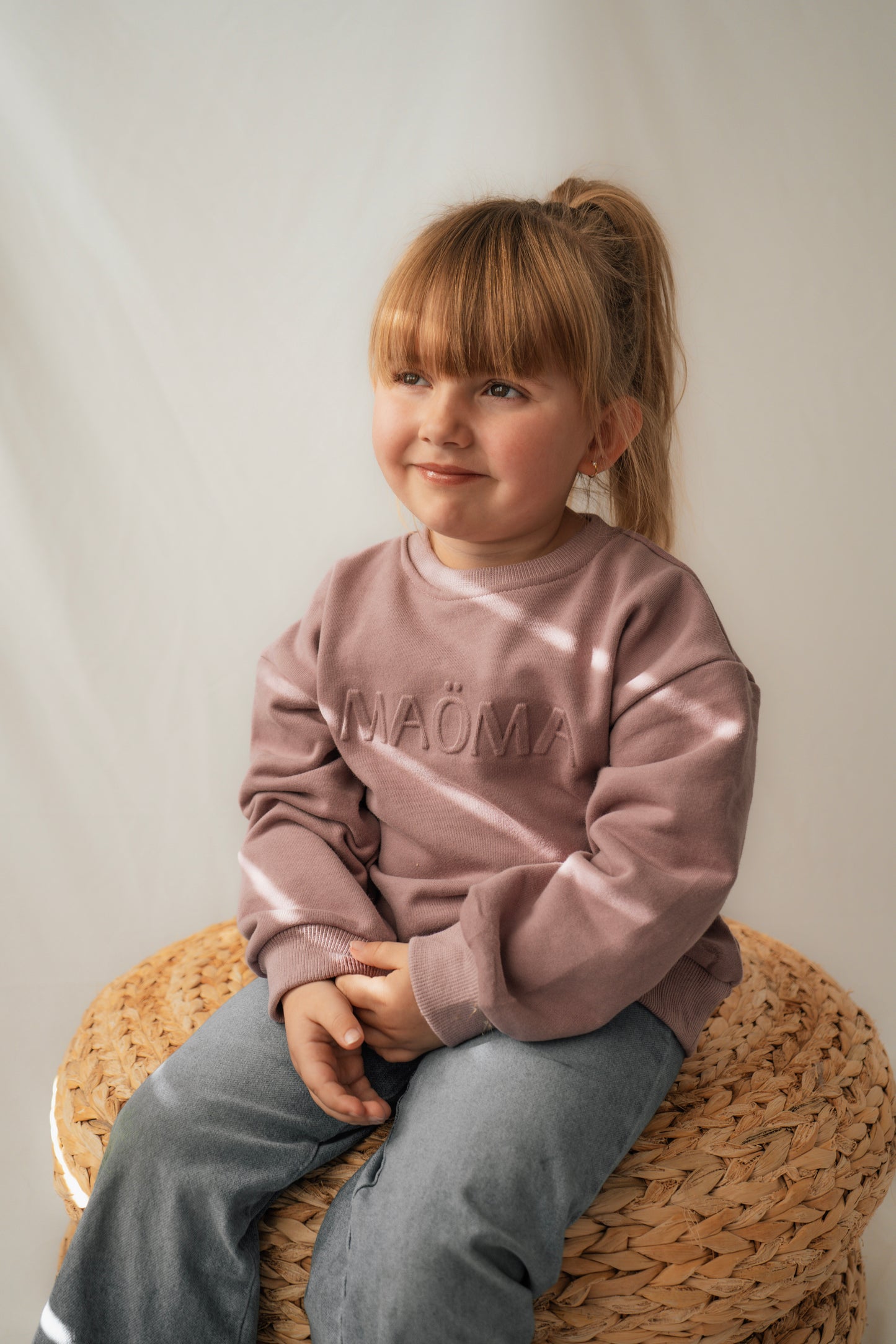 Crewneck terry pour enfant MAÖMA - Violine