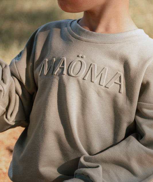 Crewneck terry pour enfant MAÖMA - Sauge